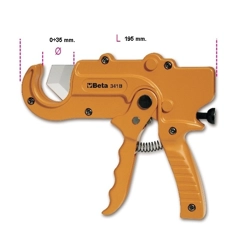 vendita online Cesoia a cricchetto per tubi plastica art.341b Giratubi - Tagliatubi - Frese Per Sbavare E Smussare Tubi Beta